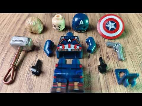 Building LEGO captain america – UNOFFICIAL LEGO MINIFIGURES