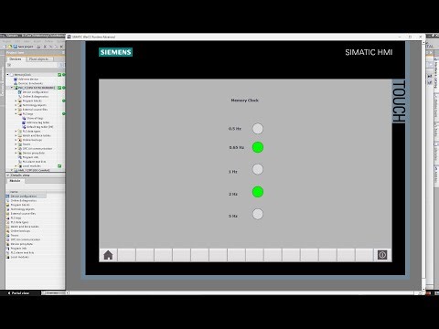 Clock Memory of PLC in TIA Portal + Simulation (PLCSIM V20)