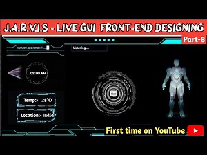 GUI for Jarvis using python | GUI in Python | how to make Jarvis in python (part-8) | AviUpadhyay