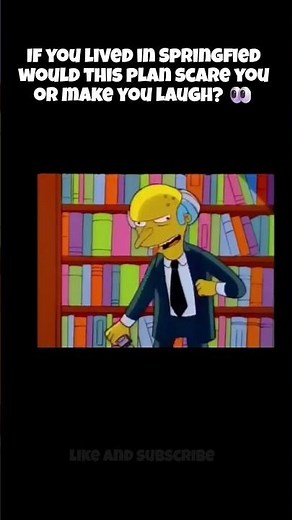 Mr Burns Reveals His Plan to Block Out the Sun 😳 #Simpsons #Burns #Shorts