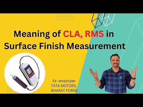 Definition of RMS CLA in Surface Finish Measurement