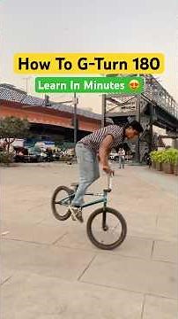 How To G-Turn 180 Trick💥On Bmx Learn In Minutes😍Akram Rider #shorts #bmxstreet #tricks #bmxindia