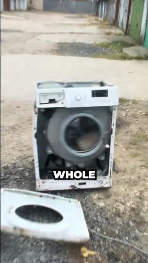 They Put a Brick in a Washing Machine… 😳 #shorts