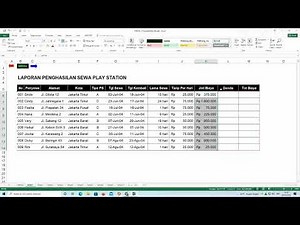 Membuat Laporan Sewa dengan Microsoft Excel