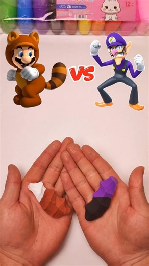 Color Mixing | Super Mario | Guess the result #satisfying #clay #supermario #supermariobros