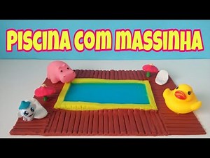 Aprender Como fazer uma Linda Piscina com Massinha de Modelar - Brincando de Piscina com Massinha
