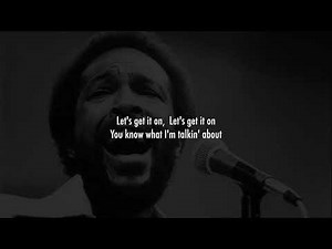 Let get it on - Marvin Gaye (Lyrics Video)