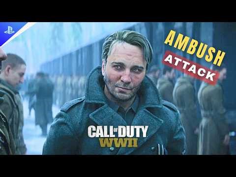 Ambush Mission Gone Wrong 😳 | COD WW2 Gameplay | 4K UHD