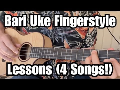 BARITONE UKULELE LESSONS (Fingerstyle) Nights In White Satin, Sea Of Love, Best Of My Love, Call Me