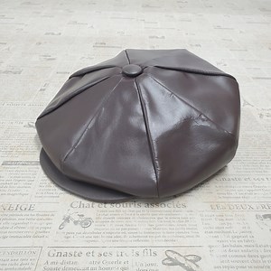 Cowhide Leather Apple, Newsboy Cap, One Size, Made in USA, Father's Day Gift, One Size, Leather Newsboy Cap - Etsy