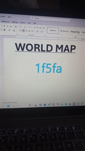 Draw a World Map in Ms Word Using Just a keyboard shortcut-key you won't Believe How Easy It Is #map