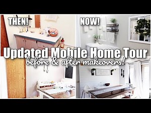 THEN VS NOW SINGLE WIDE MOBILE HOME TOUR! \\\\ BEFORE & AFTER THE MAKEOVERS!