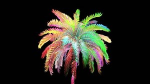 Isolated Fluorescent Colorful 3d Palm Tree Stock Footage Video (100% Royalty-free) 1108206353 | Shutterstock
