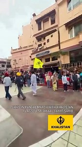 Sikhs in Panjab march with Khalistan flags to Sri Akaal Takht Sahib on 26th January 2026 on the 40th anniversary of the Sarbat Khalsa 1986 which declared the aim of a Sovereign State the Republic of Khalistan - we the Sikh nation do not recognise India or its constitution the republic day of which is marked on the 26th of January. The Indian Constitution classifies Sikhs as Hindus and legalised the genocide of Sikhs across India. | Dal Khalsa UK