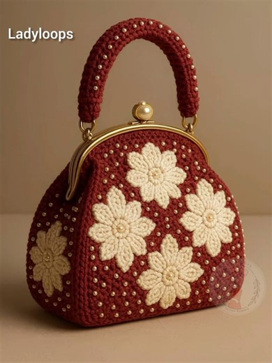 Beautiful Crochet Pattern Bags Collection #ladyloops #crochet #bag