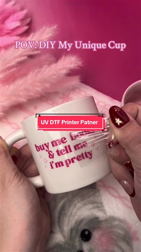 My pink power machine 💗 Haolic UX7 UV DTF makes custom mugs so easy. Pick a design. Print it out. Trim it. Press & apply. That’s it. No complicated steps. Just smooth, vibrant, professional results. Now I can create truly one-of-a-kind mugs anytime I want. ☕✨ This custom journey? Definitely a fun one. 🚀 #uvdtf #pink #cupwraps #tumbler #diy #CreativePrinting #fyp