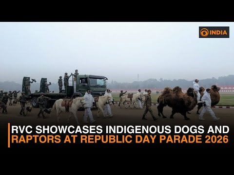 Indian Dog Breeds, Raptors Make Historic Debut with RVC at Republic Day Parade