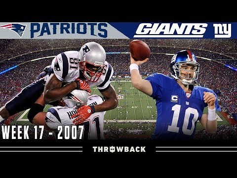 A Preview to History! (Patriots vs. Giants 2007, Week 17)