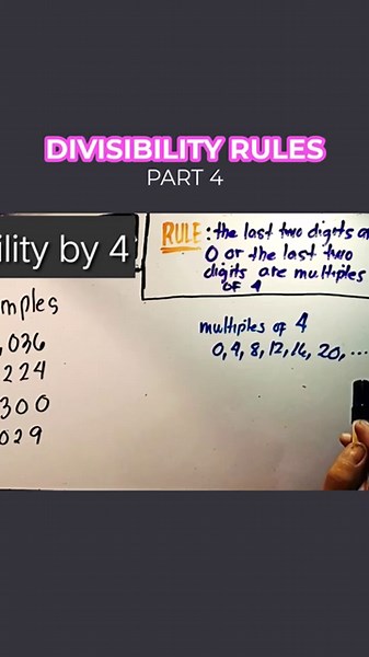 Divisibility Rules by 4 Made EASY! 🧮 | Math Tips You’ll Never Forget