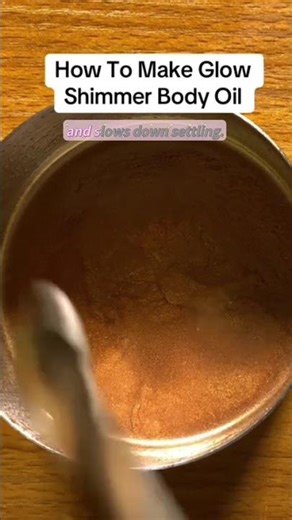 If Your Shimmer Body Oil Separates and Mica or Glitter Settles, This Is How To A Shimmer Gel Oil