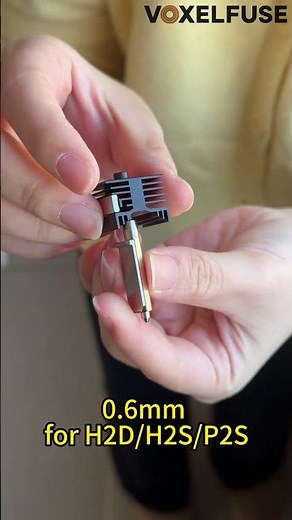 FAH024 Hotend 0.6mm Hardened Steel Nozzle | H2D/H2S/P2S 3D Printer replacement #3dprinting #bambulab