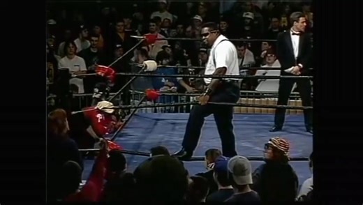 Mr. Hughes 🆚 Bubba Ray Dudley w/The Dudley Boys Chubby Dudley 🤘🏼 Hughes attacked Dances with Dudley, which led to Big Dick Dudley breaking a crutch over Hughes' back and Buh Buh hit a diving splash for the win. | Retro Vintage Pro-Wrestling Archives
