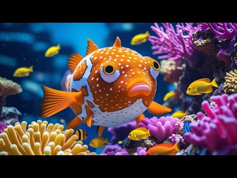 The Best 4K Aquarium 🐠 Explore the Stunning World of Sea Jellyfish & Beautiful Coral Reef Fish...#96