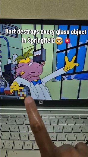 Bart destroys every glass object in Springfield💥🤯 The Simpsons funny moments lol fun meme cartoon