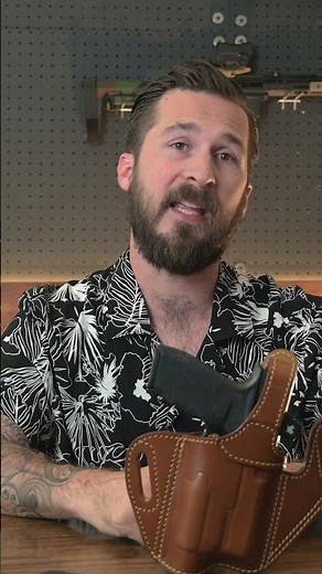 Leather holster for Glock 19 with light - Little Bit of Education & a Lot of Fun