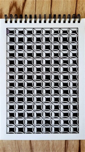 Doodle tutorial for beginners, Easy zentangle, Easy pattern, Easy design, Easy drawing