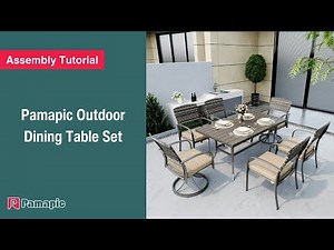 [Assembly Tutorial] Pamapic Outdoor Dining Table Set | Step-by-Step Guide for All Variations