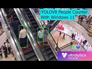 yolov8 people counter | yolov8 object detction and count | yolov8 opencv python | computer vision