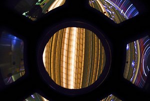 Daily Telescope: A colorful star trail through the largest window in space