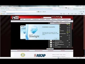 Installing Microsoft Silverlight to view video on Watchmedad.com