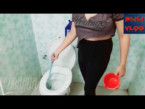 Toilet cleaning new hot vlog no bra challenge