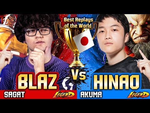 🔥 SF6 (BLAZ in JAPAN 🔥vs HINAO) Akuma vs Sagat ▰ Street Fighter 6 Gameplay High Level