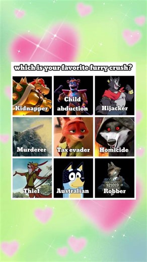 Who's Your Furry Crush? (males) #furry #furrymemes