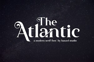 The Atlantic//Modern Serif Font, a Serif Font by HanzelSpace Studio