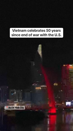 57K views · 734 reactions | Thousands gathered in Ho Chi Minh City, formerly Saigon, Wednesday night to mark the 50th anniversary of the Vietnam War’s end on April 30, 1975. The celebration honored the country’s reunification and the formation of modern Vietnam. | CBS News | Facebook
