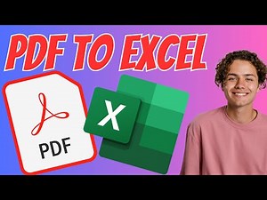 How to Convert PDF to Excel