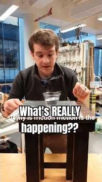 Pulling a table cloth under a glass..what's REALLY happening?? #science #physics #stem