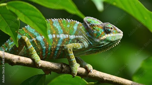chameleon on a branch