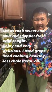 I cook sweet and sour red snapper using grape seed oil healthy coil. #redsnapper #GrapeSeedOil #pattypar #fb | Patty Par