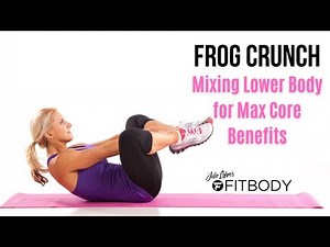 Frog Crunch Exercise Demonstration