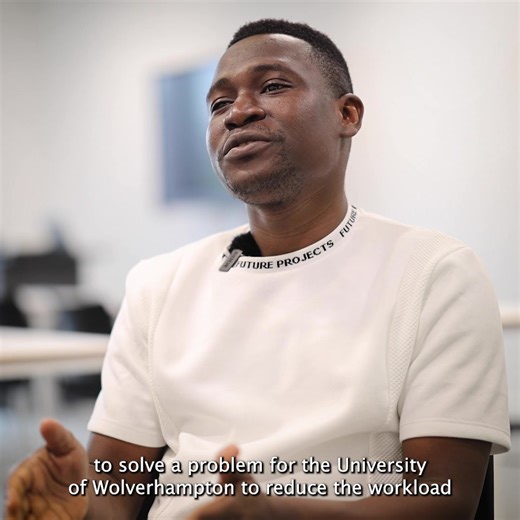 34 reactions |  Julius Odede, from Lagos, Nigeria, took an intelligent approach to his studies when he developed an Artificial Intelligence chatbot to help potential applicants with course enquiries. #WeAreInternational Full story and video  https://wlv.ac.uk/news-and-events/latest-news/2023/october-2023/computer-science-graduate-makes-use-of-ai-to-develop-a-new-chat-bot-.php | University of Wolverhampton | Facebook
