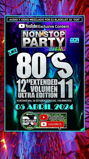 Promo Videomix/Megamix 80´s Extended Vol.11 Ultra Edition - Non*Stop Party By Dj Blacklist