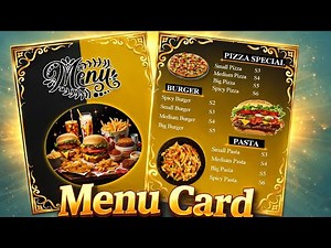 How to Make Menu Card in MS Word | Step by Step‪@EditingwithNadia‬