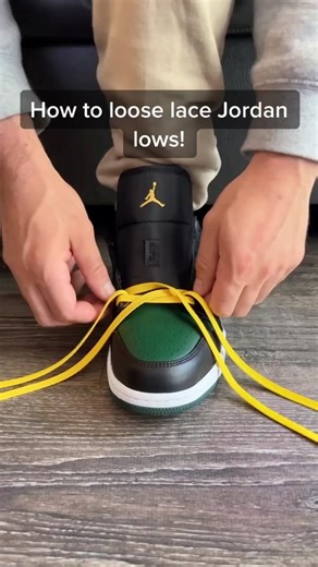 How to Loosely Lace Jordan 1 Lows