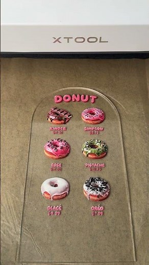 Custom Donut Menu| xTool WonderPress