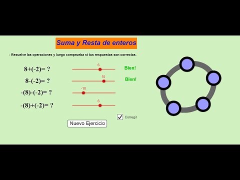 Tutorial Autoevaluativo con Números Enteros en Geogebra 6